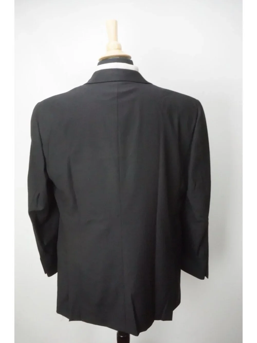 Burberry London Solid Black Wool 2 Pc Suit Jacket Pants Sz 42R BRAND NEW